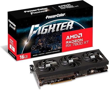 PowerColor Fighter AMD Radeon RX 7800 XT 16GB GDDR6 Graphics Card